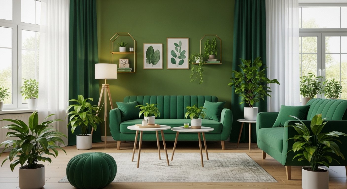 15 Best Green Home Decor Living Room on a Budget