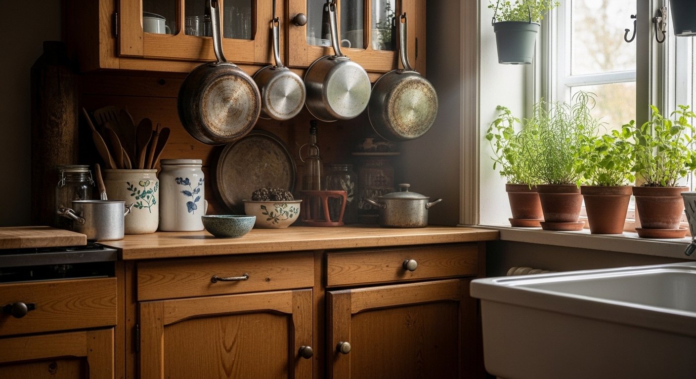 20 Fun Vintage Kitchen Decor On A Budget That Impress