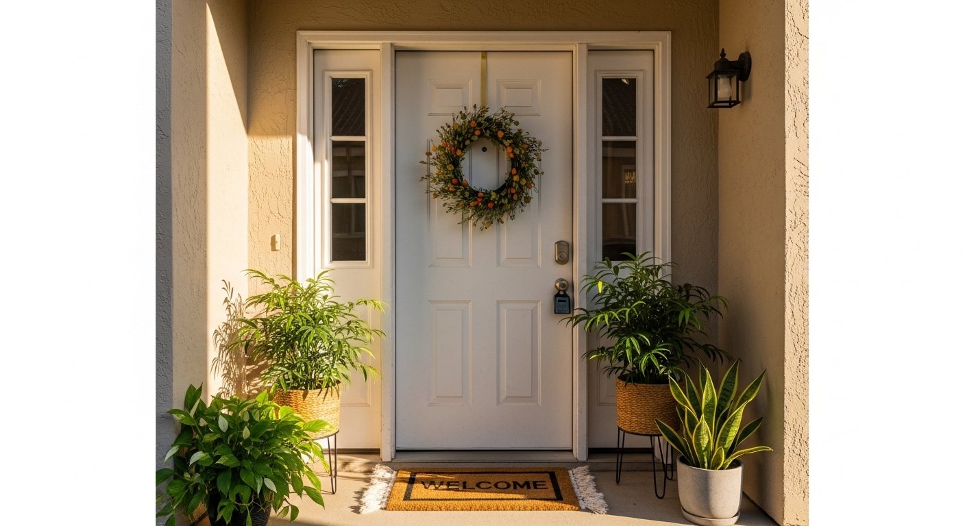 What Are the Quick Apartment Front Door Decor Cozy?