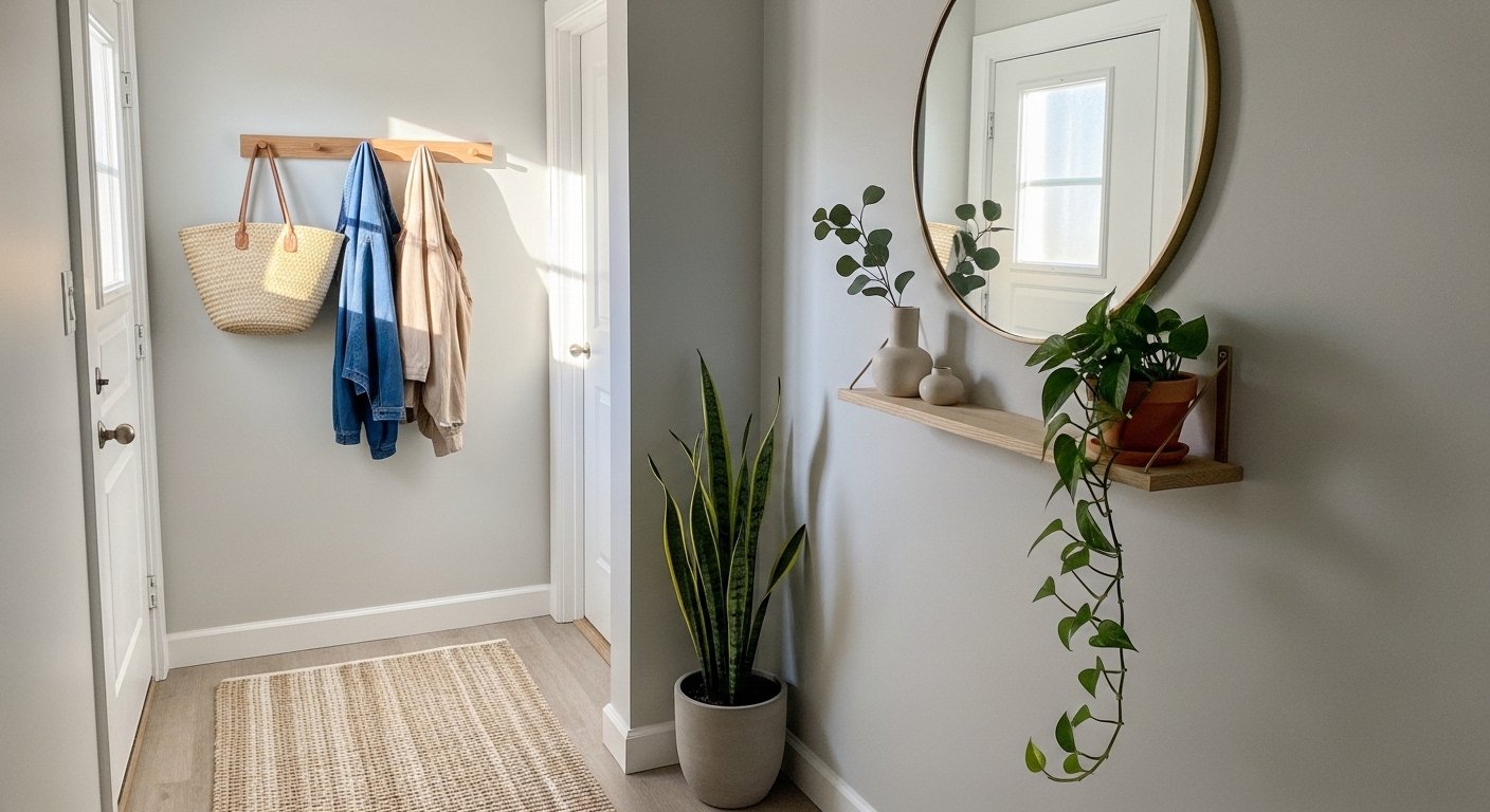 25 Easy Small Entryway Decor On A Budget for Renters