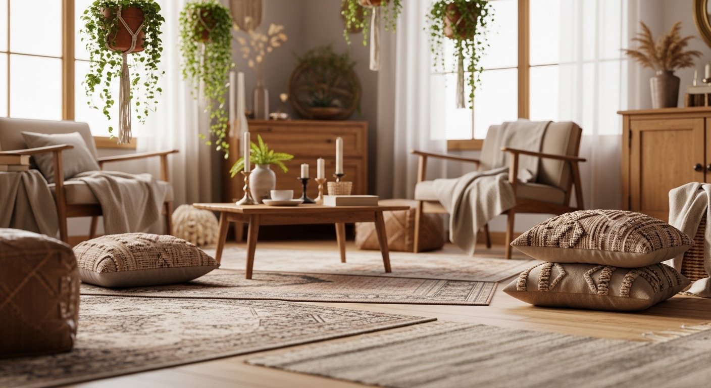 10 Fun Vintage Living Room Decor Boho for Renters